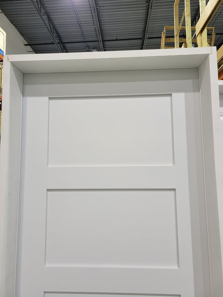 BL-FGS4PSH - Prehung Single Exterior Fiberglass Door 80" - 4 Panel Shaker