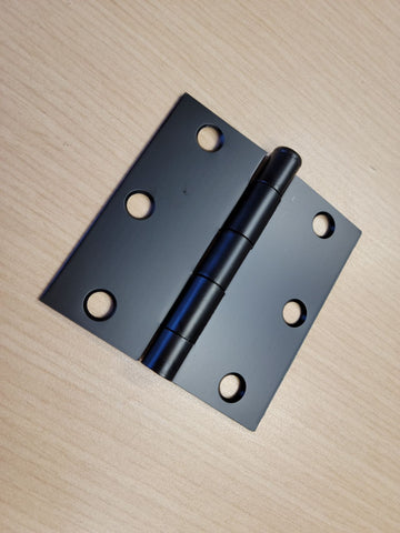 HI-3x3 Hinges-Square-Flat Black