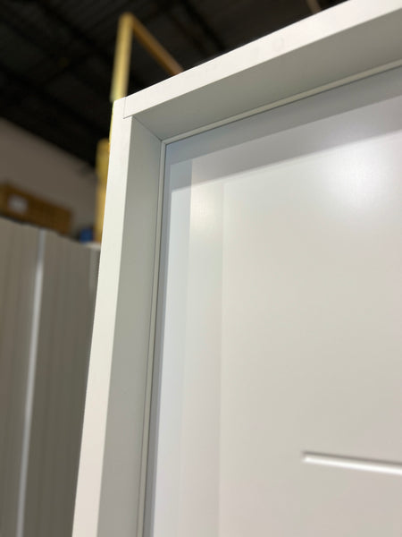 EC-PX4G - Prehung Single Exterior Steel Door 80" - 4 Groove