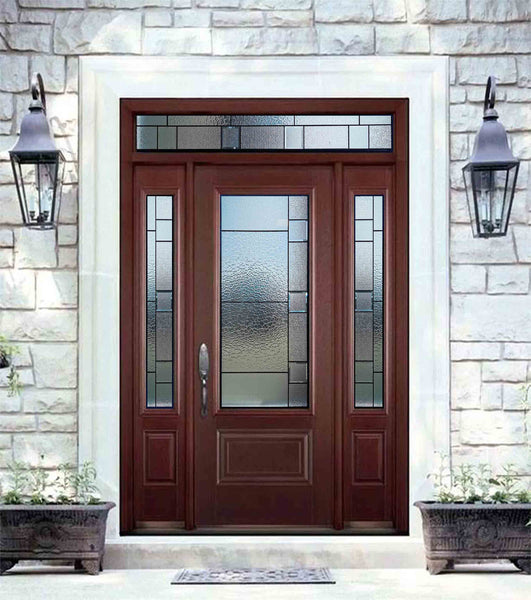 YSD2T - Prehung Single Door with Two Sidelites & a Transom