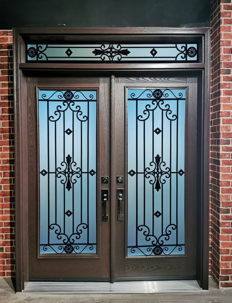 YDDT - Prehung Double Door with a Transom