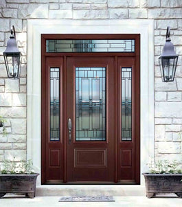 YSD2T - Prehung Single Door with Two Sidelites & a Transom