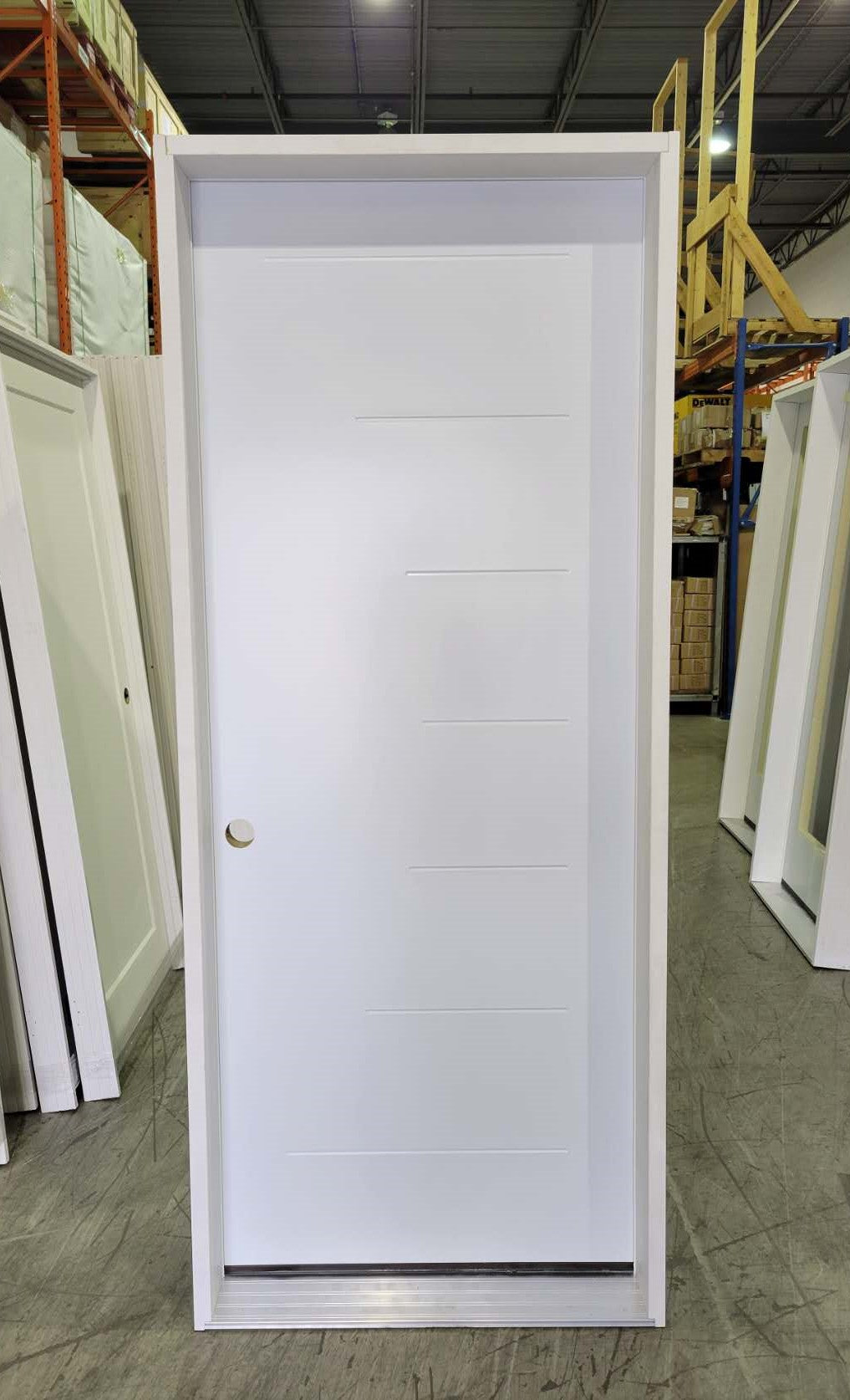 BL-PX7G - Prehung Single Exterior Steel Door 80" - 7 Groove