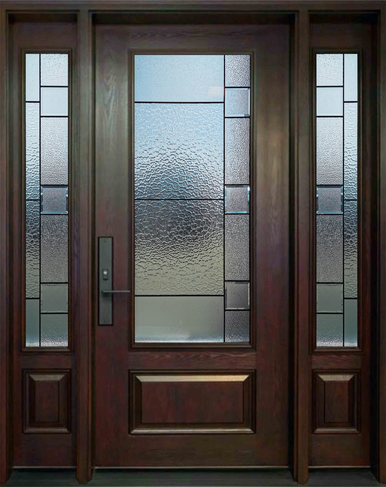 YSD2 - 8' Prehung Single Door with Two Sidelites
